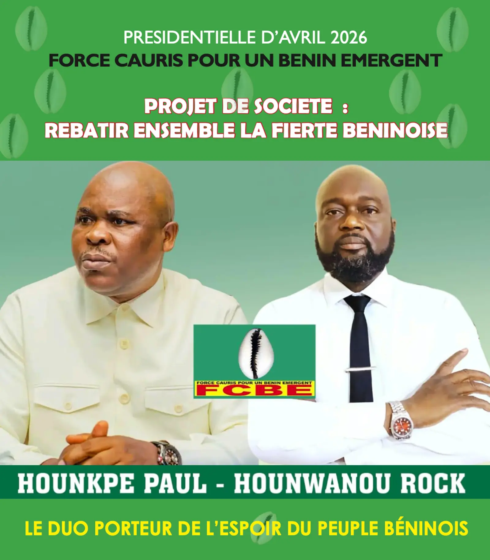 Programme de société FCBE | Hounkpè - Hounwanou 2026